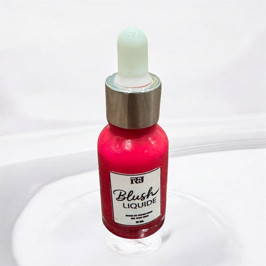 Pink liquid dropper bottle labeled 'Blush Liquide' on a white background