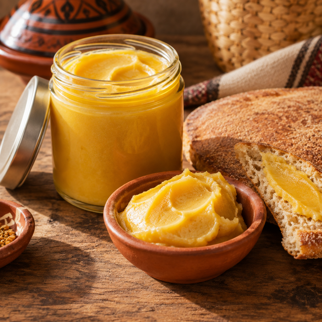 Sman Hor Lifestyle — Jar with Bread and Clay Bowl